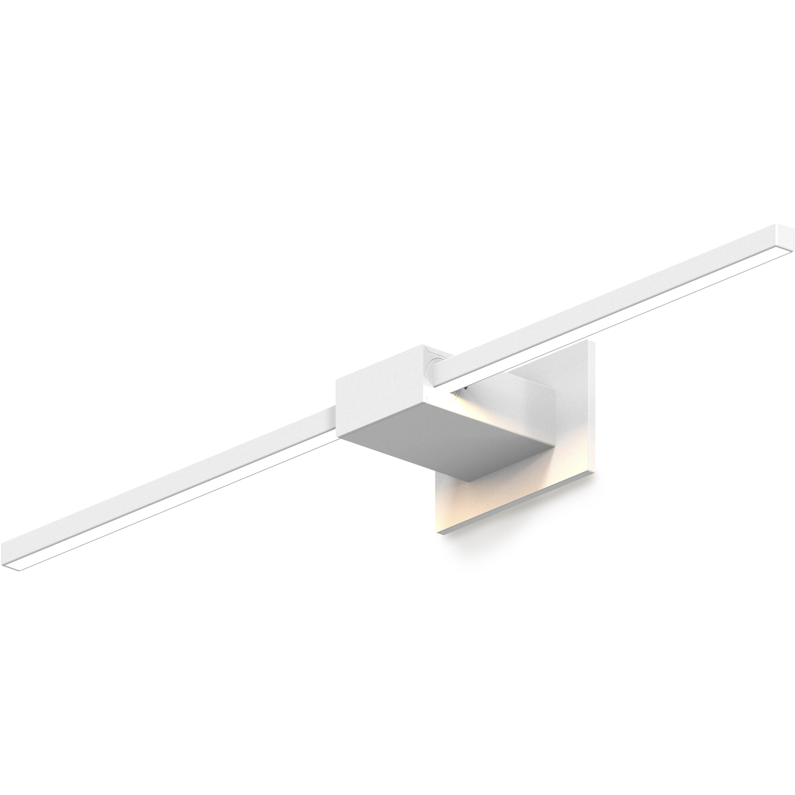 Z-Bar LED 24 inch Matte white Wall Sconce Wall Light, Center Mount